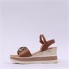 Oh My Sandals Links Platform Wedge - Tan